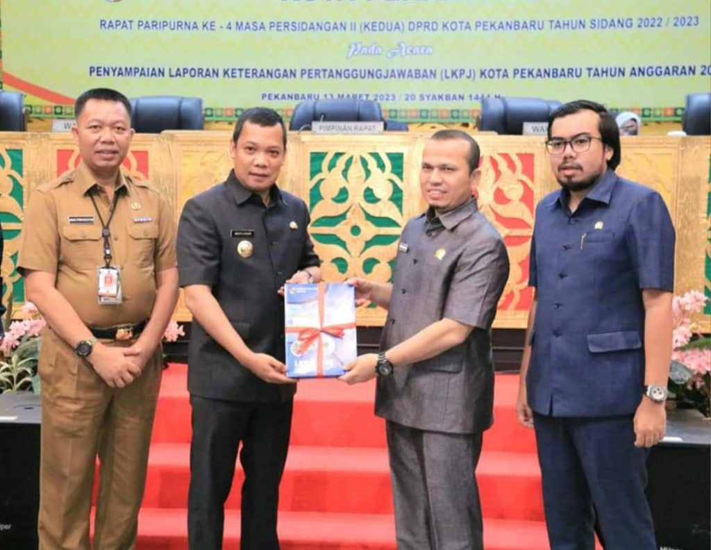 DPRD Kota Pekanbaru Gelar Paripurna LKPJ Tahun 2022