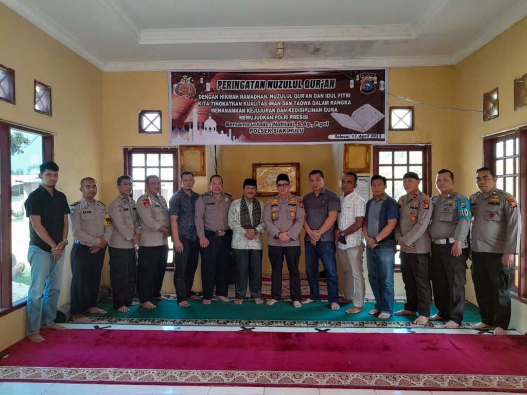 Polsek Siak Hulu Gelar Acara Peringatan Nuzulul Qur’an 1444 H