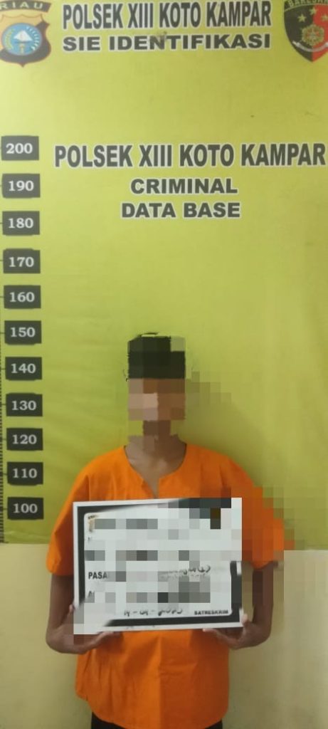 Pelaku ABG Cabulia Balita, di Tangkap Polsek XIII Koto Kampar