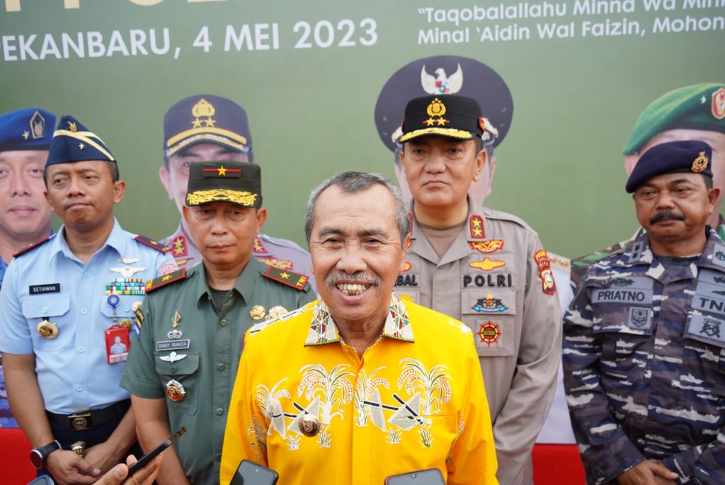 Gubernur Riau Apresiasi Halal Bihalal Di Polda Riau, Meningkatkan Semangat Kebersamaan Dan Sinergitas Pemprov Dan TNI-Polri