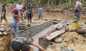 Kejar Target, Kegiatan TMMD Ke 116 Di Nias Barat Kebut Pekerjaan Fisik Duker Plat dan Box Culvert