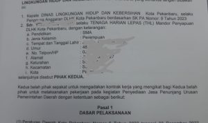 Diduga Mandor Dipecat Tanpa Dasar dan Langgar Perjanjian Kontrak, PJ Walikota Diminta Copot Oknum Kabid DLHK Inisial WN