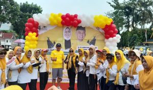 Senam Sehat Dan Bazar UMKM, Ida Yulita Susanti Dan Ribuan Masyarakat Riau Siap Mengantarkan Andi Rachman ke DPR RI