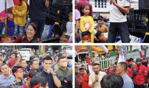 Ratusan Buruh Demo Disnaker Riau, Minta Bayarkan Hak Pekerja Yang Diduga Dirampas Oleh Perusahaan PT PAL