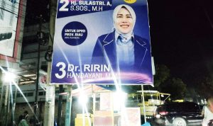 Mengejutkan, Baliho Caleg DPR- RI Dapil Riau 1 Hj. Sulastri Terpasang Sebelum Masa Kampanye, Kasatpol PP Tak Berkomentar