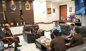 Kajati Riau Terima Kunker Danlanud Roesmin Nurjadin