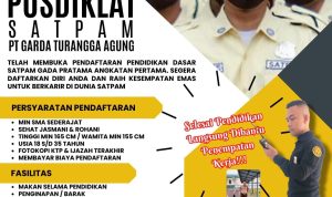 Buruan Daftar, PT Garda Turangga Agung Buka Pendaftaran Pelatihan Satpam 15 Januari 2024