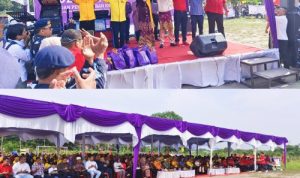 Pasangan “IDAMAN” Ida Yulita Susanti dan Kharisma Risanda Deklarasi di Tengah Ribuan Massa di Lapangan Padat Karya