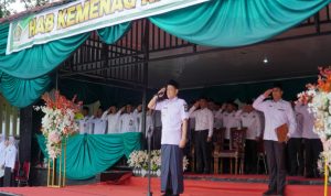 Dipimpin Pj Bupati Kampar, Upacara Hari Amal Bhakti diikuti Para Santri se-Kabupaten Kampar
