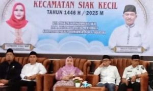 Safari Ramadhan Hari ke-12, Camat Siak Kecil Sambut Kedatangan Bupati Bengkalis