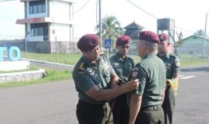 Pimpin Upacara Kenaikan Pangkat, Danlanudad Gatsoe Way Kanan Sampaikan Ucapan Selamat