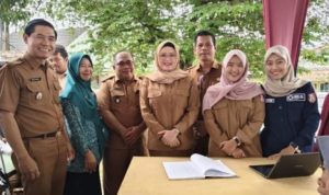 Wabup Banyuasin Netta Indian S.P Resmikan Pasar Murah