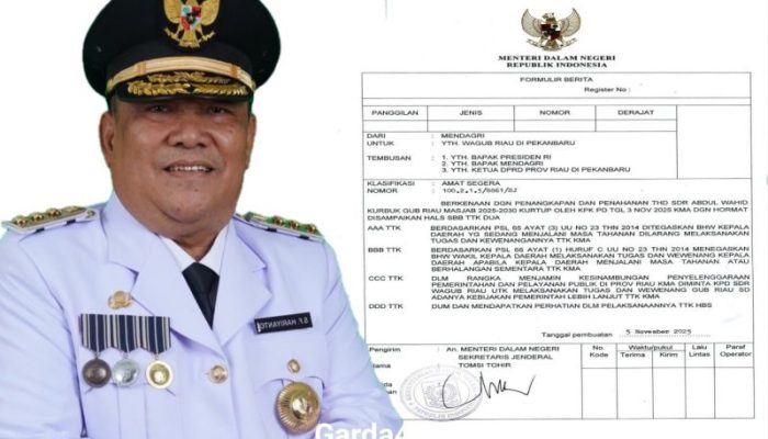 Kepemimpinan Baru di Tengah Badai: SF Hariyanto Resmi Jalankan Tugas Gubernur Riau