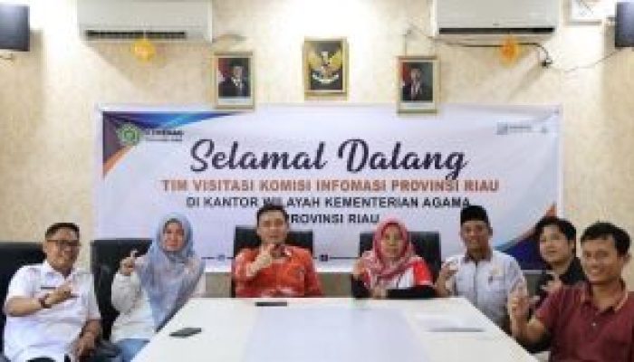 Komisi Informasi Riau Lakukan Visitasi ke Kanwil  Kemenag: Dorong Penguatan Layanan  Keterbukaan Publik