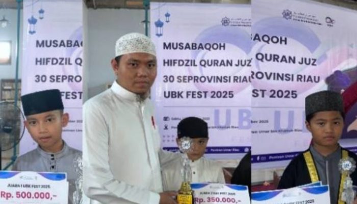 Syiar Al-Qur’an di Riau, Pesantren Umar Bin Khattab Gelar MHQ Juz 30 Tingkat SD se-Provinsi Riau