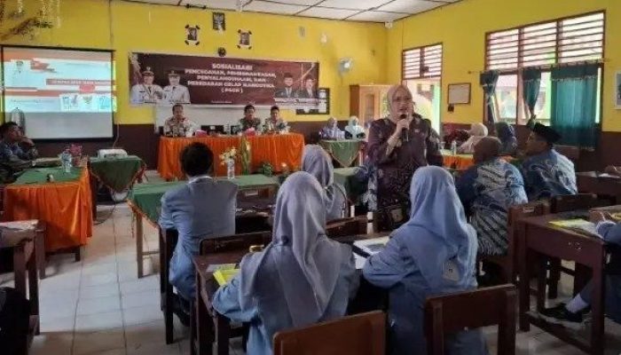 Sosialisasi P4GN di SMA Puspita, Wabup Netta Tekankan Bahaya Narkoba