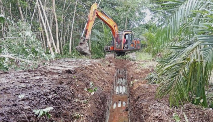 Pemdes Tenggayun Bangun Infrastruktur Jalan Lingkar Melalui Dana Desa Tahun
