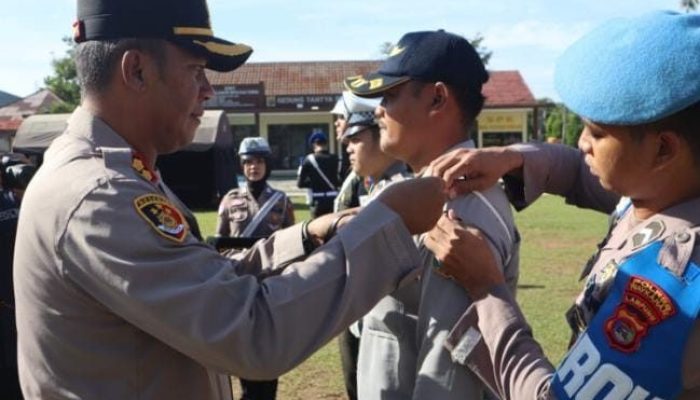 Polres Way Kanan Apel Gelar Pasukan Ops Zebra Krakatau 2025