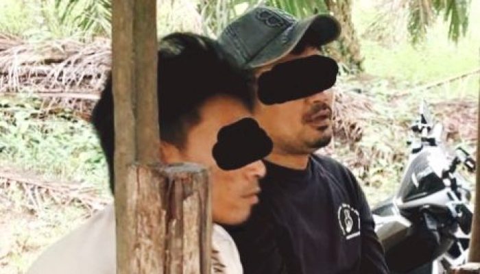 Transaksi Terlarang di Pondok Sawit Digagalkan Polisi Kuansing, Dua Orang di Amankan.