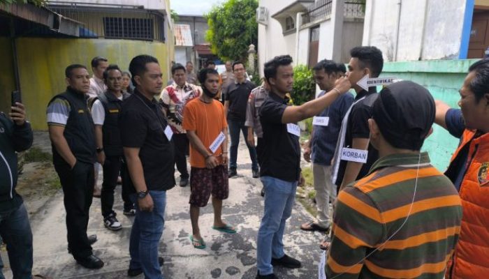 Delapan Adegan Rekonstruksi Ungkap Peran Pelaku Pengeroyokan di Pekanbaru