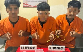 Sabu Disimpan di Kantong Plastik Hitam, Tiga Tersangka Diringkus Polisi