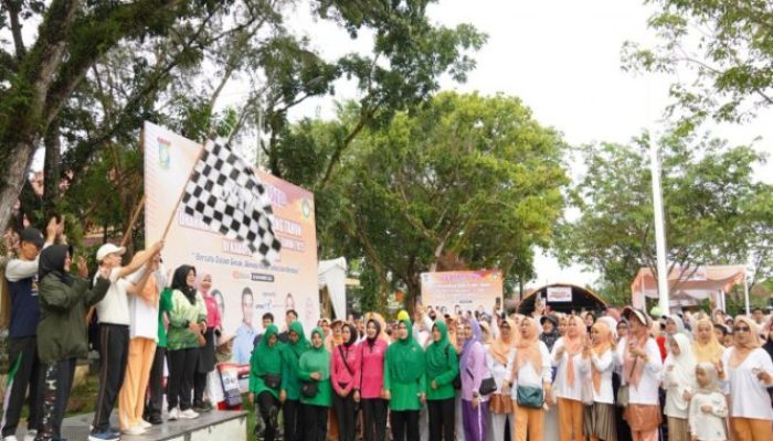 DWP Kampar Rayakan HUT dengan Jalan Santai, Pasar Murah hingga Donor Darah