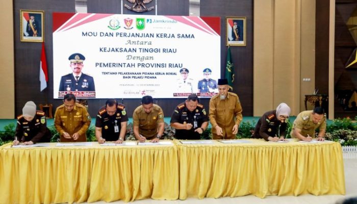 Pidana Kerja Sosial Segera Berlaku di Pekanbaru, Pemko Teken MoU dengan Kejati Riau