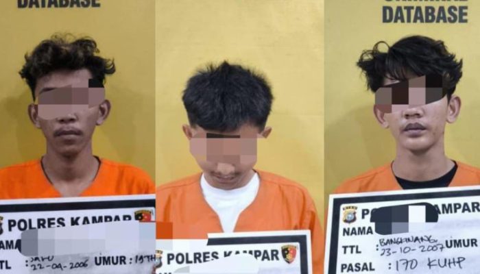 Dipicu Dendam dan Miras, Trio Pemuda Babak Belurkan AF di Bangkinang