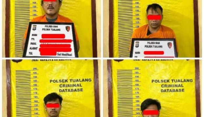 4 Pembobol Gudang PT SIS Ditangkap, Dua Rekannya Masih Buron