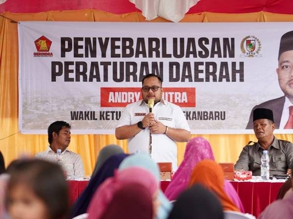 Wakil Ketua DPRD Pekanbaru Andry Saputra Gelar Penyebarluasan Perda di Limbungan Baru