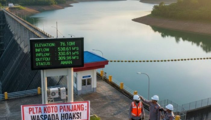 Inflows Naik Tipis, Waduk Koto Panjang Masih Aman, PLTA Luruskan Informasi Palsu