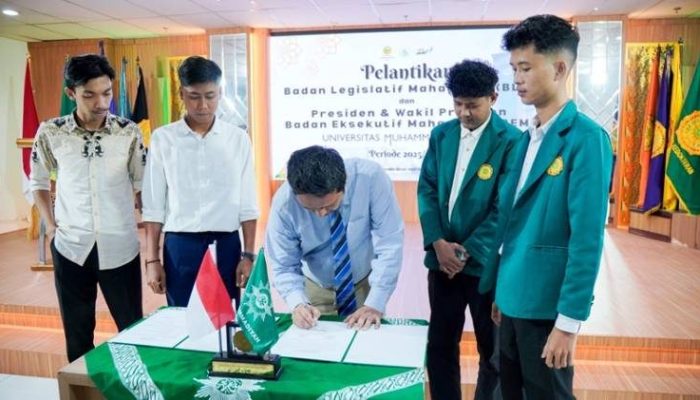 UMRI Lantik Presiden Mahasiswa Baru, Tekankan Kolaborasi dan Integritas