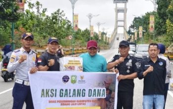 Diguyur Hujan, Donasi di Jembatan Sultanah Latifah Tembus Rp21,5 Juta