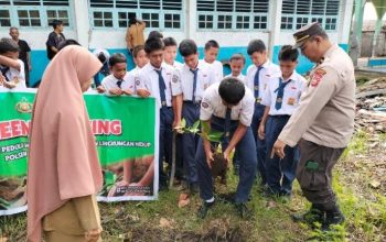 Polisi dan Pelajar Bersinergi Jaga Lingkungan Lewat Program Green Policing