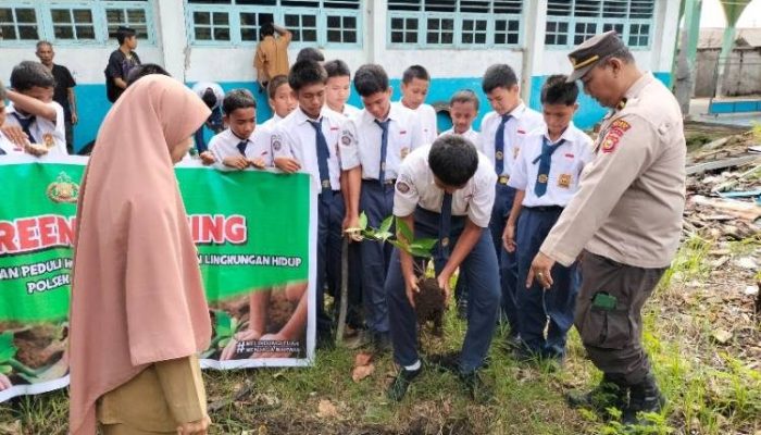 Polisi dan Pelajar Bersinergi Jaga Lingkungan Lewat Program Green Policing