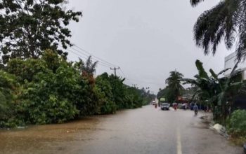 Banjir Kepung Kemuning, 243 KK di Dua Desa Inhil Terdampak