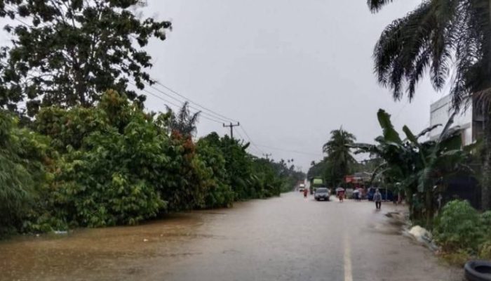 Banjir Kepung Kemuning, 243 KK di Dua Desa Inhil Terdampak