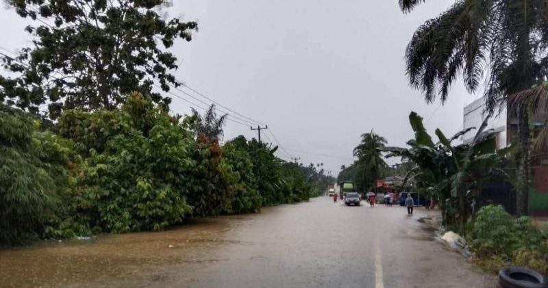 Banjir Kepung Kemuning, 243 KK di Dua Desa Inhil Terdampak