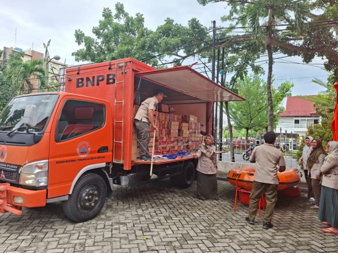 Curah Hujan Tinggi, Ratusan KK di Inhil Terendam Banjir
