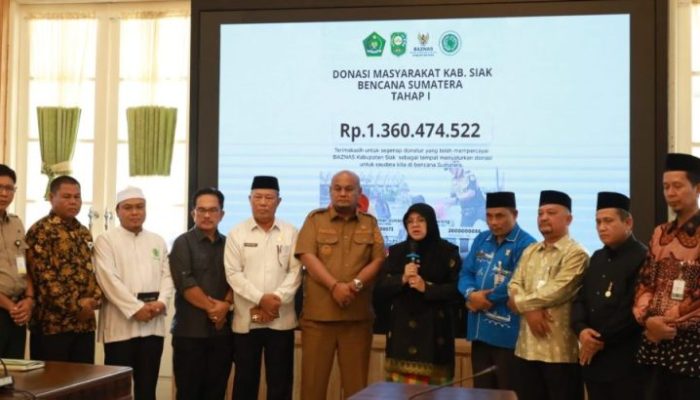Rp1,3 Miliar dari Rakyat Siak, Uluran Tangan untuk Aceh, Sumut, dan Sumbar
