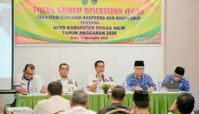 FGD APBD 2026 Rohil Bedah Anggaran Rp2,2 Triliun, Defisit Rp64,5 Miliar Jadi Sorotan