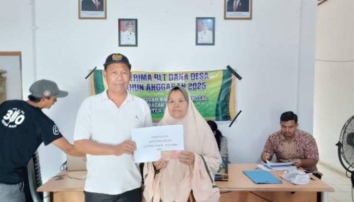 BLT Dana Desa Bagan Manunggal Disalurkan, 34 Warga Terima Bantuan November–Desember