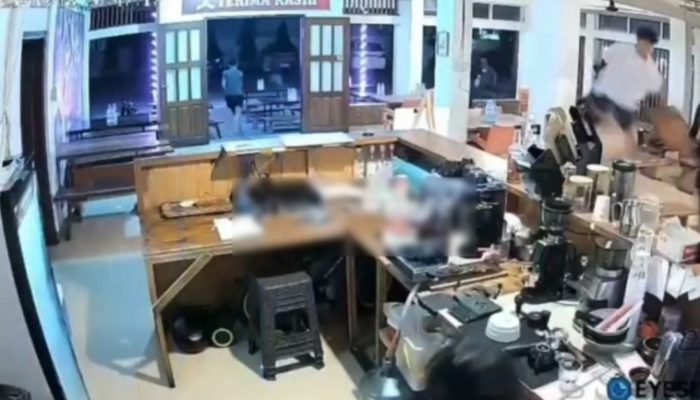 Kafe di Marpoyan Damai Diserang, Aksi Geng Motor Viral di Medsos