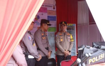 Pastikan Pengamanan Nataru, Kapolres Kuansing Tinjau Pos PAM Cerano
