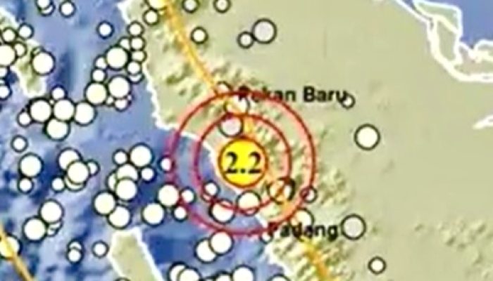 Gempa Magnitudo 2,2 Guncang Kabupaten Agam Pagi Hari