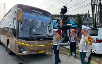 Sopir Bus Antarprovinsi Kedapatan Bawa Sabu Saat Operasi Lilin di Inhu