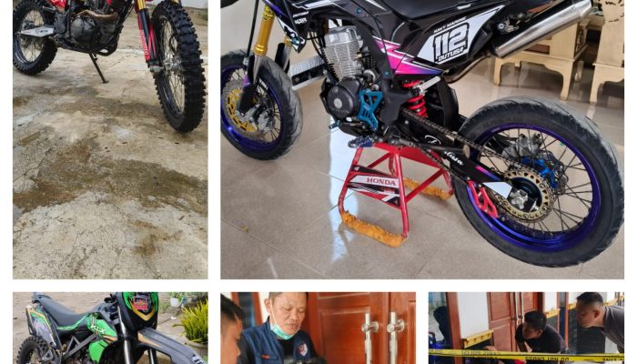 Tiga Sepeda Motor Anggota TNI Marinir Dicuri, Aksi Pelaku Terekam CCTV