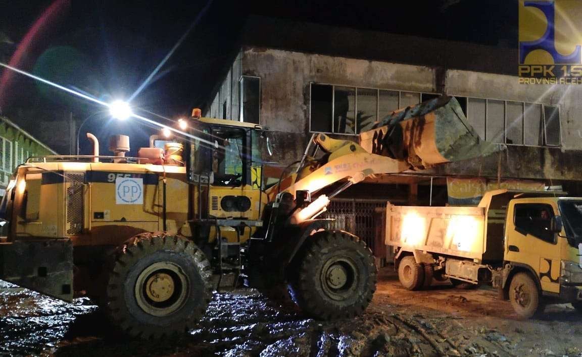 Pascabanjir Bandang, Jalan Nasional Aceh Tamiang Dikebut Dibuka