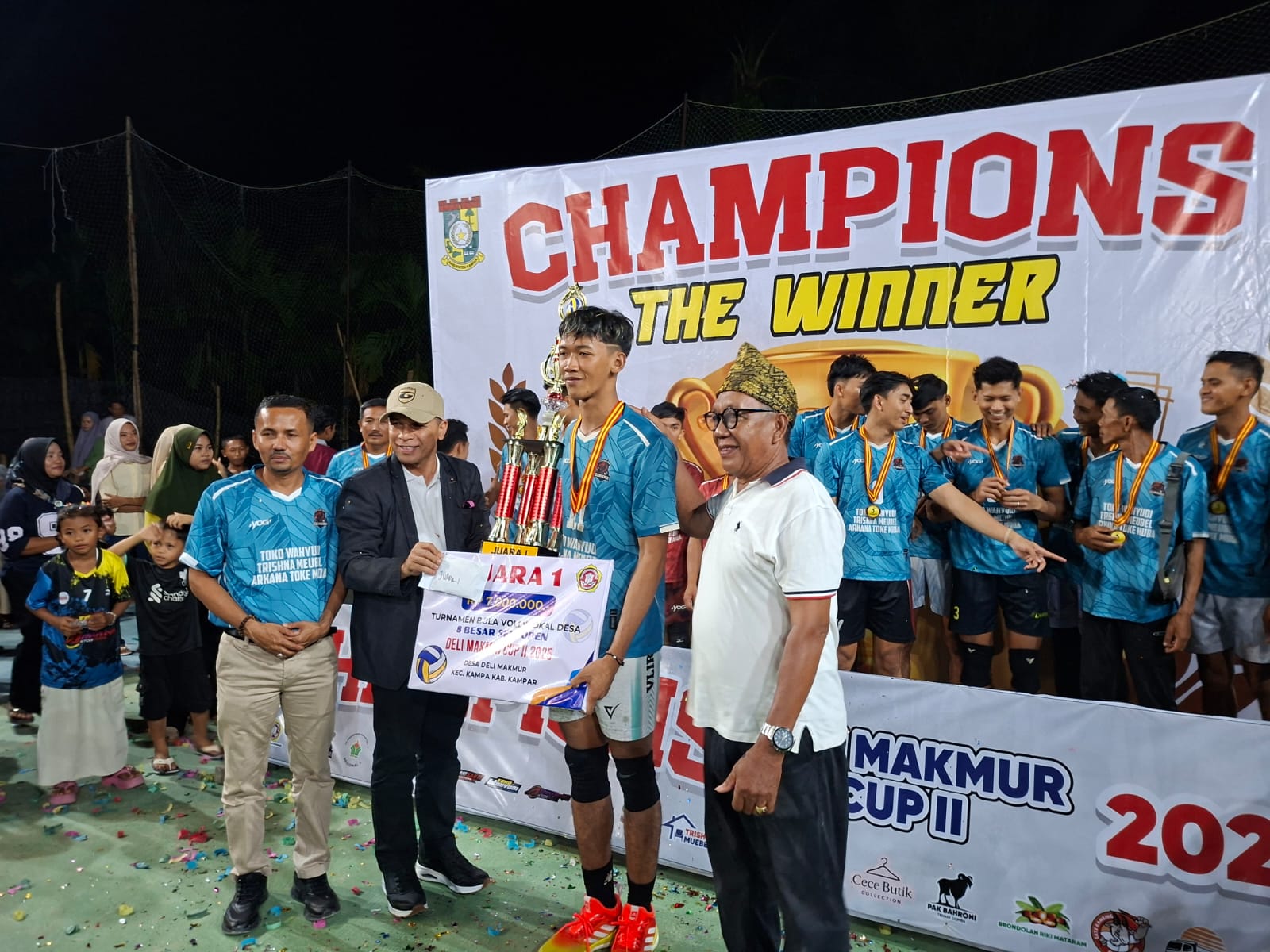 Turnamen Voli Deli Makmur Cup II Jadi Ajang Jaring Atlet Muda Kampar