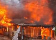 Musibah Kebakaran Sore Hari, Rumah Warga di Pangkalan Kerinci Rata dengan Tanah